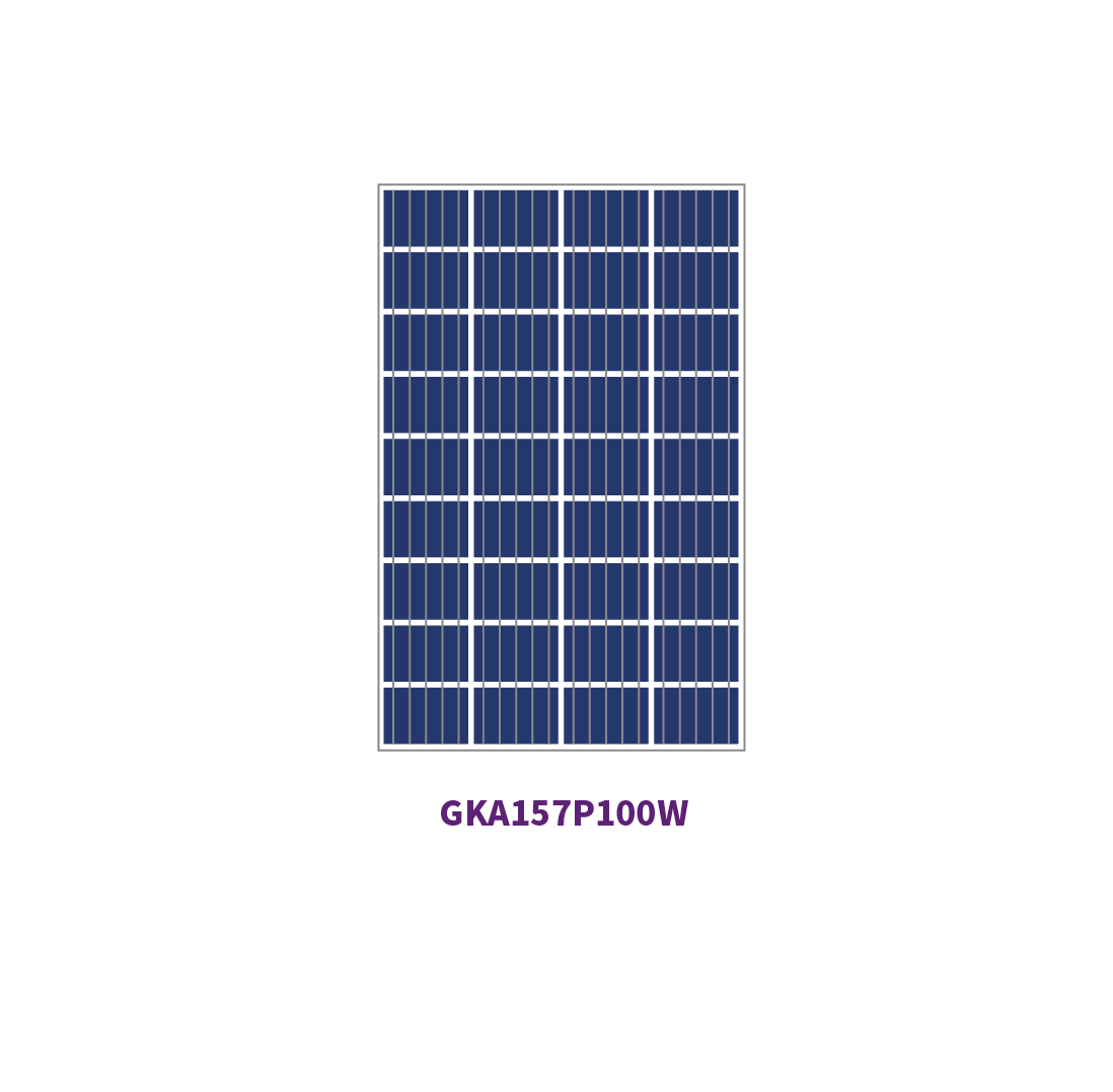 Panel solar de 157 mm POLY 36 celdas 100W 