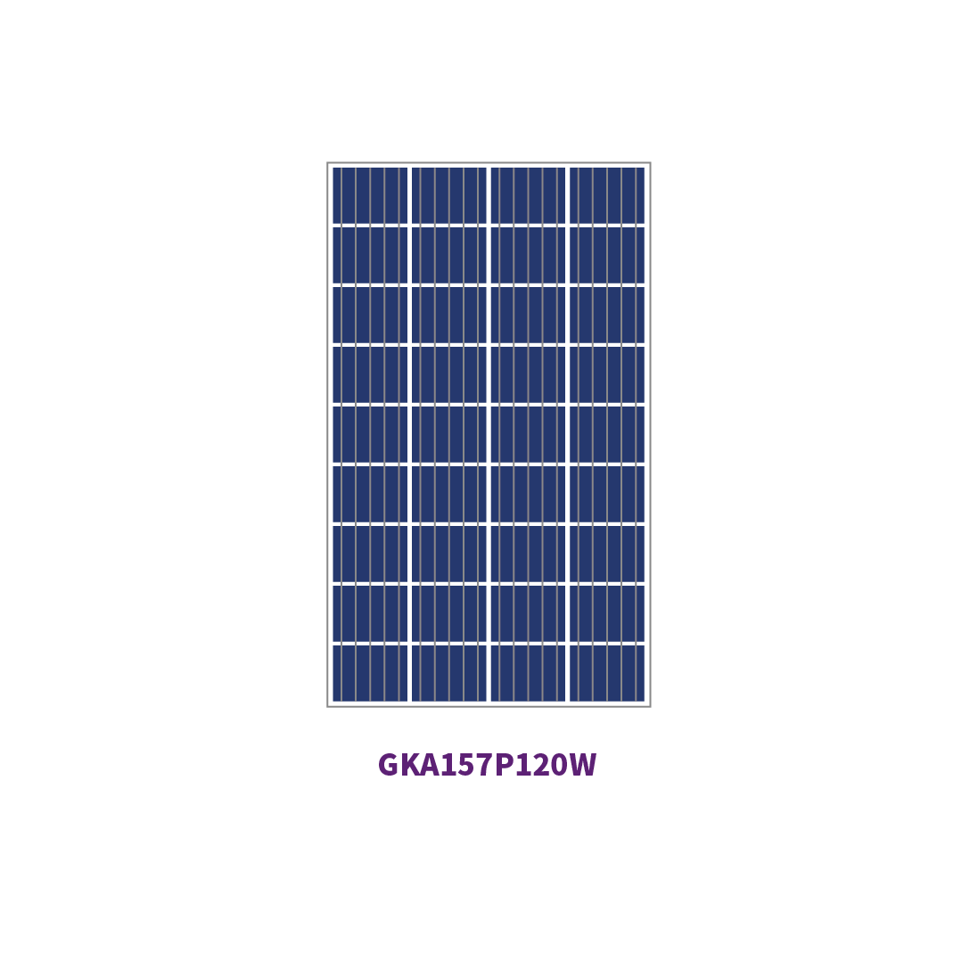 Panel solar de 157 mm POLY 36 celdas 100W 