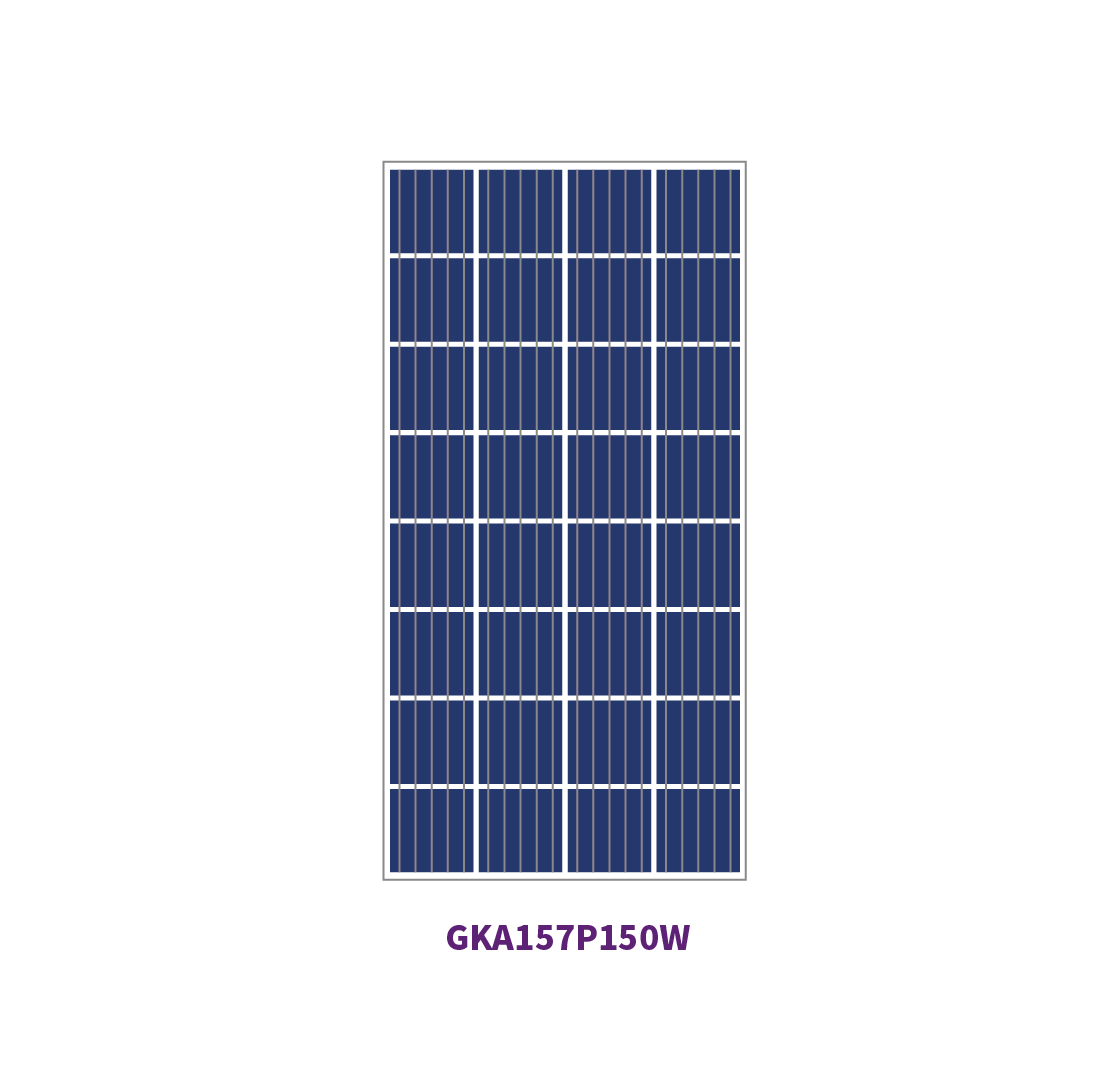 Panel solar de 157 mm POLY 36 celdas 100W 