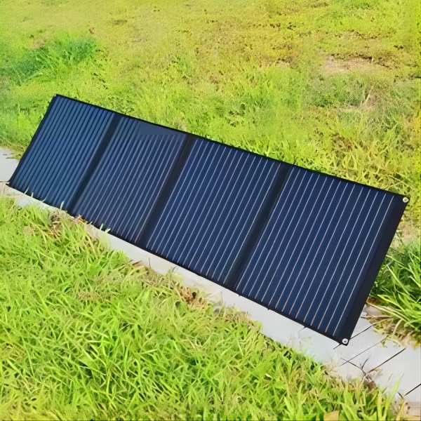 Bolsa de módulo de paneles solares fotovoltaicos portátil de 2 carpetas de 100 W para viajes de camping