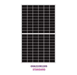 210 mm N-TYPE mono 120 medias células solares 645W