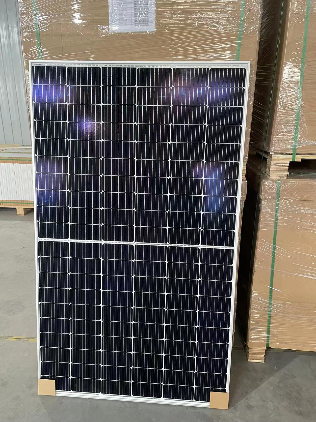 Panel solar mono de 380 W Perc Paneles monocristalinos solares de células solares de 166 mm con 30 años de garantía para sistema solar de techo