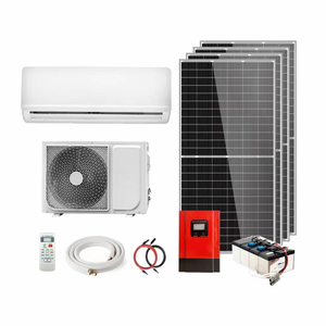 Aire acondicionado 100% solar sistema dividido inversor de 48 V CC/24 horas 18000btu aire acondicionado 100% solar/aire acondicionado dividido de pared