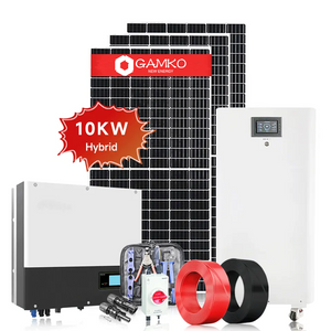 Sistema de almacenamiento solar híbrido de 8KW, módulo de picovoltio, equipo de Sistema Solar con uso doméstico de batería, 5KW, 10KW, 12KW