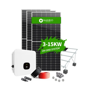 5KW en el equipo de sistema del módulo del picovoltio del sistema de energía solar de la rejilla para el hogar 3KW 6KW 8KW 